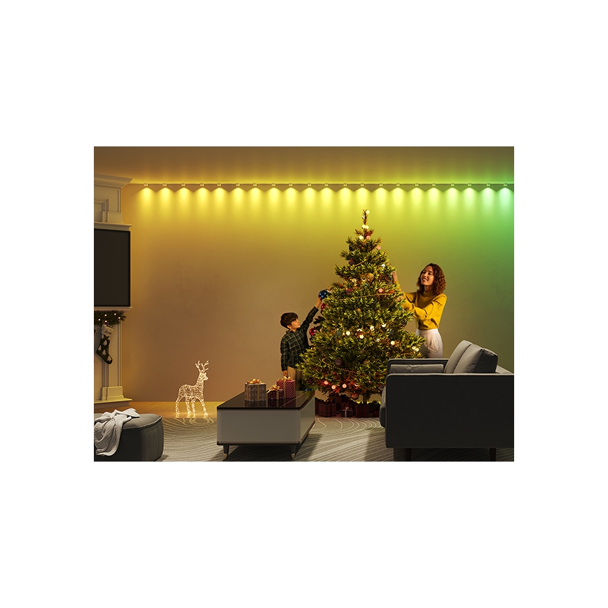 Govee - RGBIC LED String Downlights 5m Wi-Fi φωτισμός  τοίχου