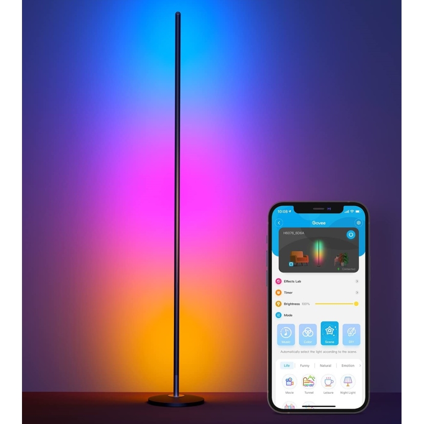 Govee - RGBICW Smart Corner Φωτιστικό Δαπέδου Wi-Fi