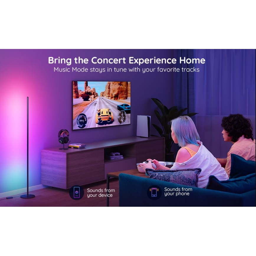 Govee - RGBICW Smart Corner Φωτιστικό Δαπέδου Wi-Fi