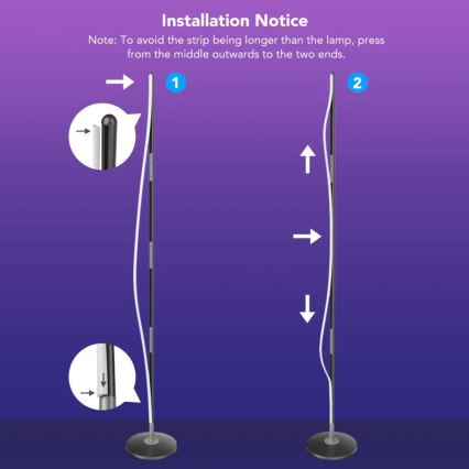 Govee - RGBICW Smart Corner Φωτιστικό Δαπέδου Wi-Fi