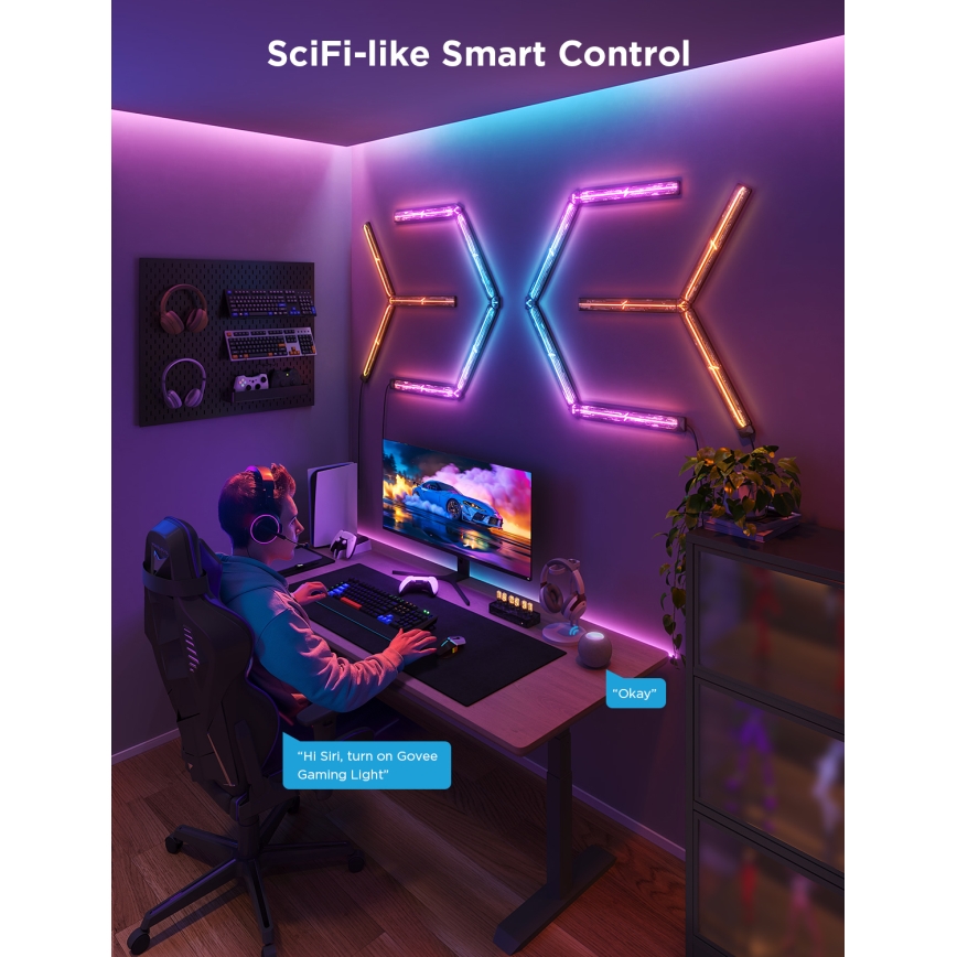 Govee - Smart Gaming (4+1) φωτιστικό τοίχου RGBIC Wi-Fi