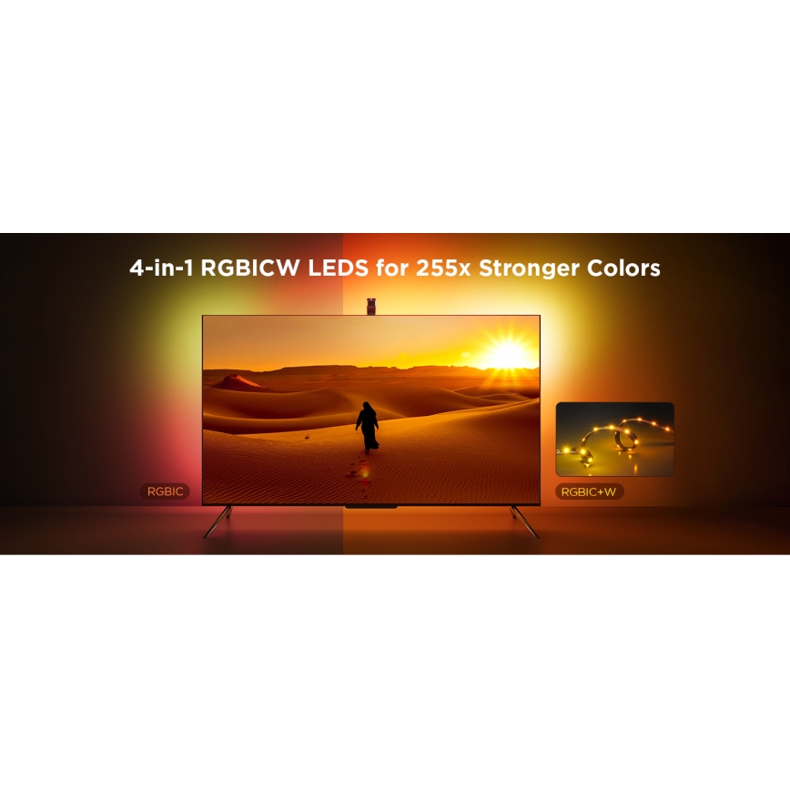 Govee - TV Backlight 3 Lite TV 55-65" SMART LED οπίσθιος φωτιαμός RGBICW Wi-Fi IP67 + τηλεχειριστήριο