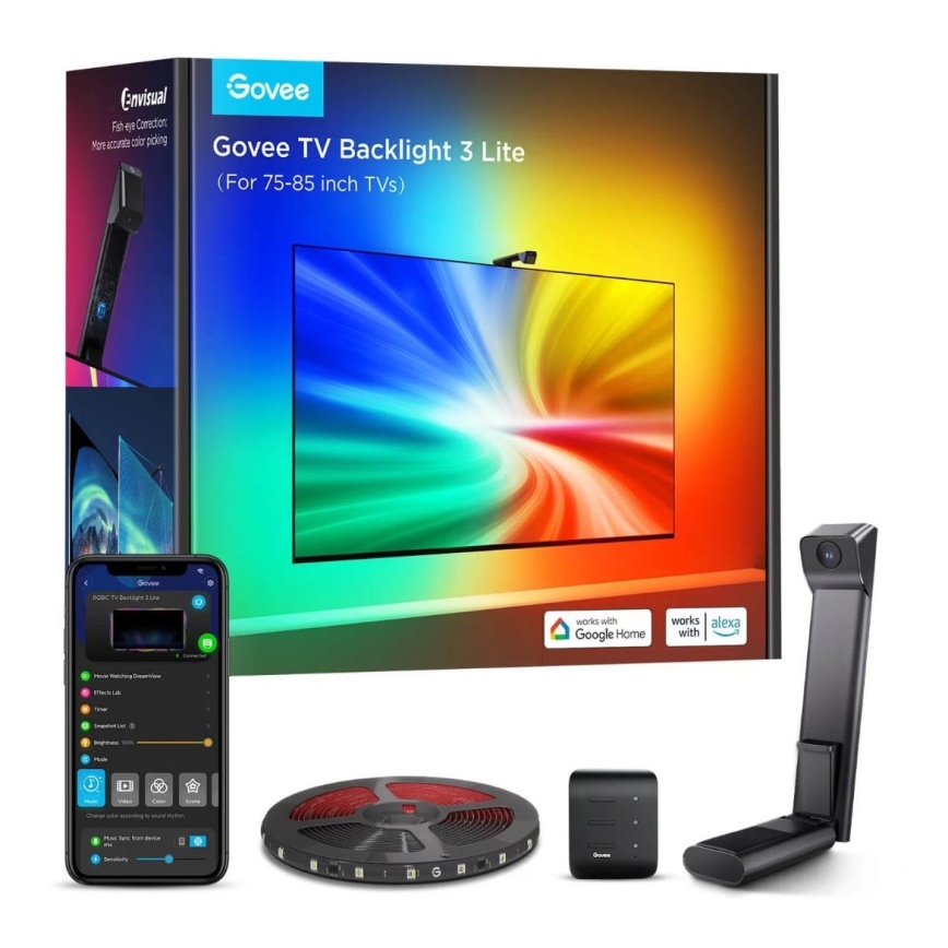Govee - TV Backlight 3 Lite TV 75-85» SMART LED οπίσθιος φωτισμός RGBICW Wi-Fi IP67
