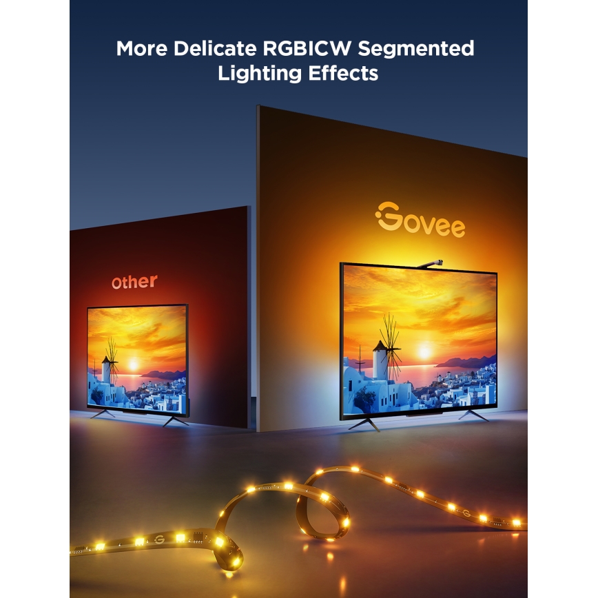 Govee - TV Backlight 3 Lite TV 75-85» SMART LED οπίσθιος φωτισμός RGBICW Wi-Fi IP67