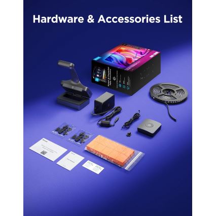 Govee - TV Backlight 3 Pro 75-85 Έξυπνος LED περιμετρικός φωτισμός για τηλεοράσεις RGBIC με Wi-Fi