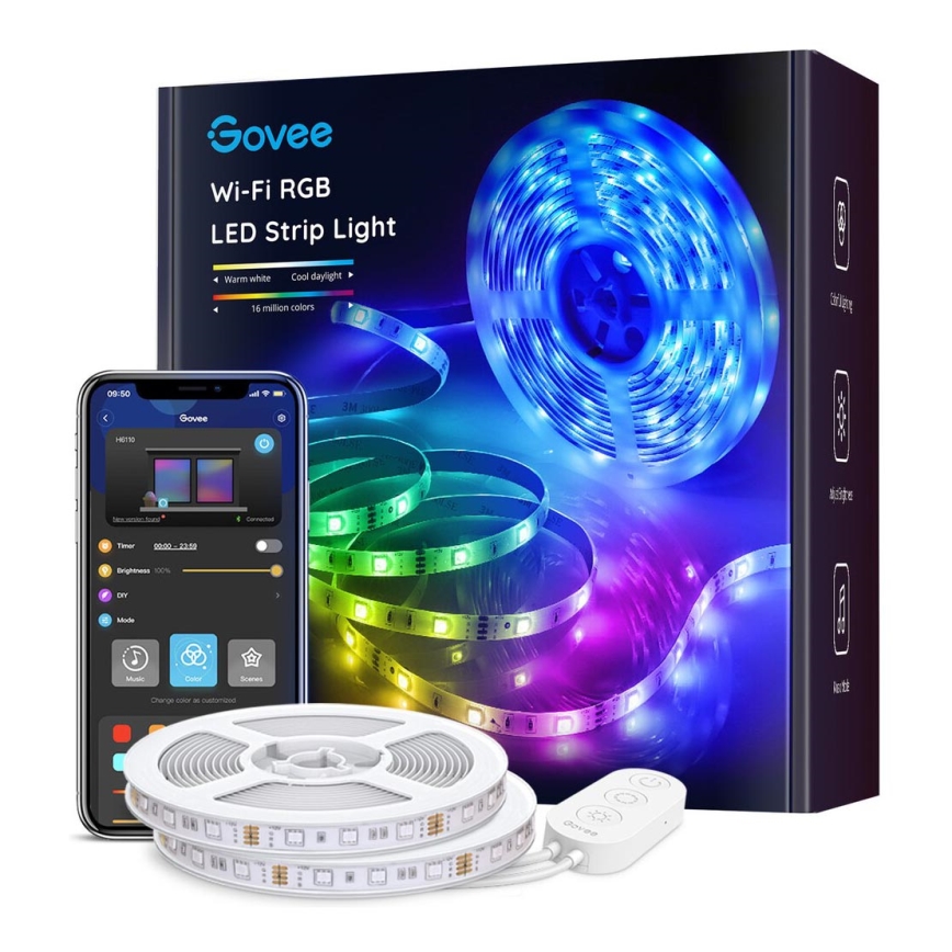 Govee - Wi-Fi RGB Smart Ταινία LED 10m