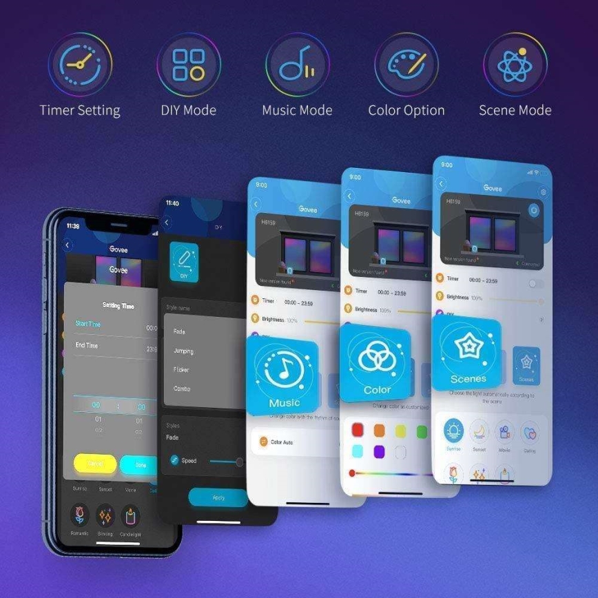 Govee - Έξυπνη LED ταινία RGB Wi-Fi 5μ