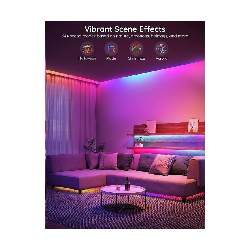 Govee - Έξυπνη LED ταινία Wi-Fi RGBIC PRO 10μ