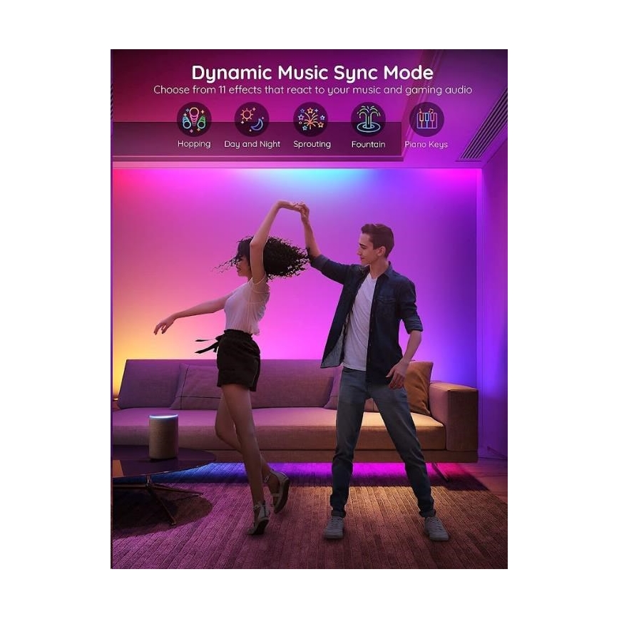 Govee - Έξυπνη LED ταινία Wi-Fi RGBIC PRO 10μ