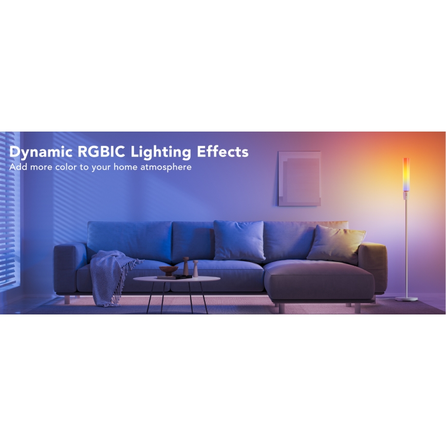 Govee - Επιδαπέδια λάμπα dimming LED CYLINDER SMART RGBICWW 2200-6500K