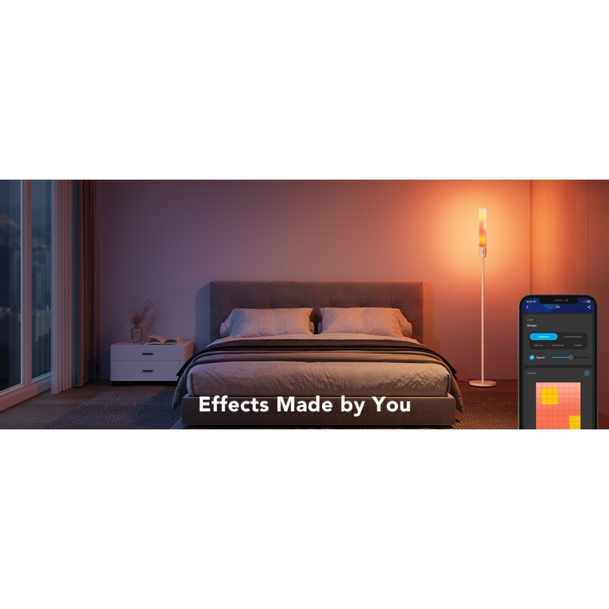 Govee - Επιδαπέδια λάμπα dimming LED CYLINDER SMART RGBICWW 2200-6500K