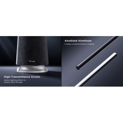 Govee - Επιδαπέδια λάμπα dimming LED με ηχείο Pro RGBICWW 2200-6500K Wi-Fi + τηλεχειριστήριο