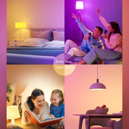 Govee - LED RGBWW Ρυθμιζόμενη λάμπα Smart MATTER E27/9W/230V 2700-6500K Wi-Fi
