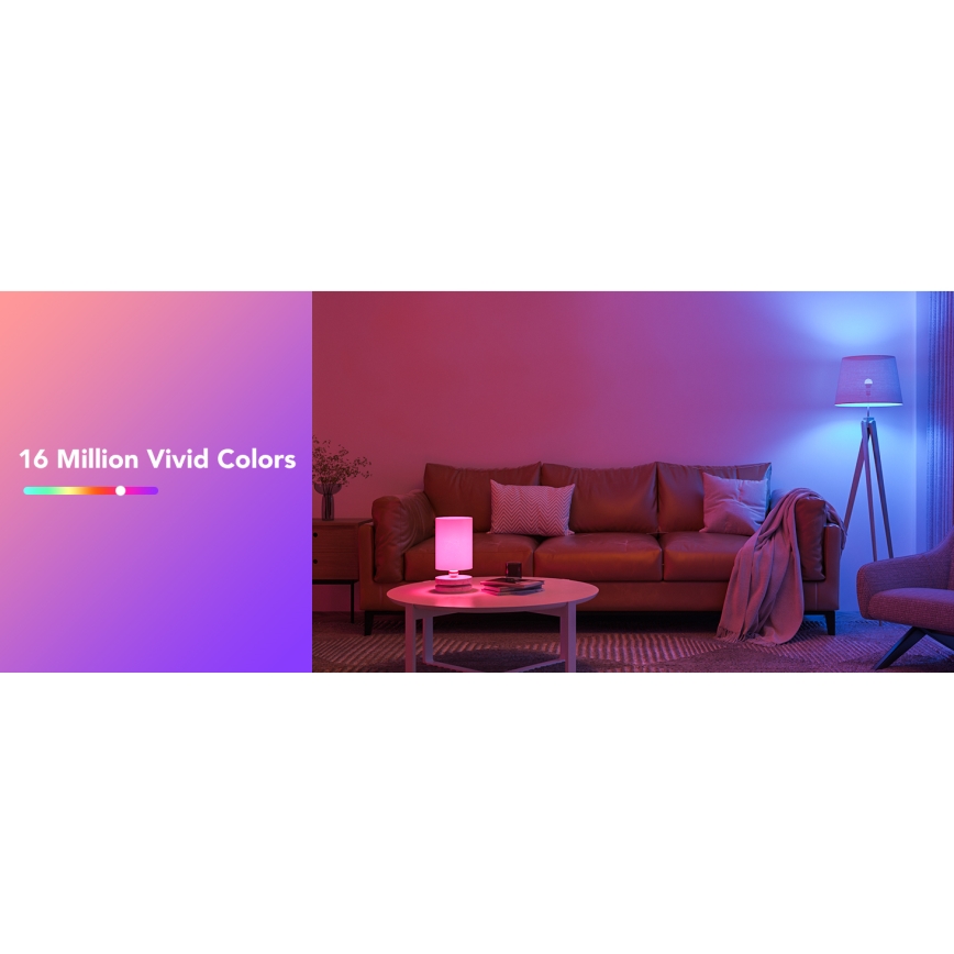 Govee - LED RGBWW Ρυθμιζόμενη λάμπα Smart MATTER E27/9W/230V 2700-6500K Wi-Fi
