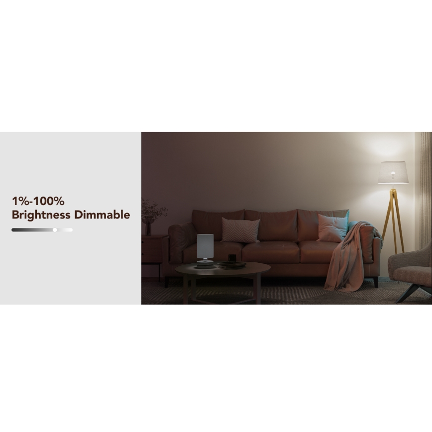 Govee - LED RGBWW Ρυθμιζόμενη λάμπα Smart MATTER E27/9W/230V 2700-6500K Wi-Fi