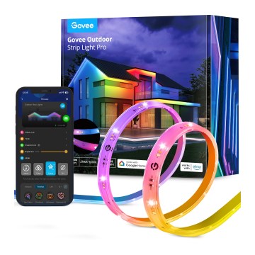 Govee - Εξωτερικού χώρου Pro SMART RGBICWW Εξωτερικού χώρου Ταινία LED 10m 2700-6500K Wi-Fi IP65