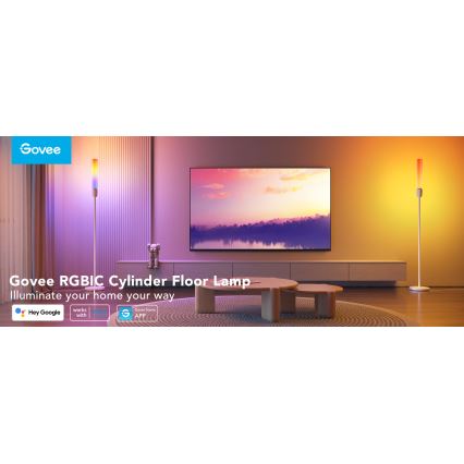 Govee - Επιδαπέδια λάμπα dimming LED CYLINDER SMART RGBICWW 2200-6500K
