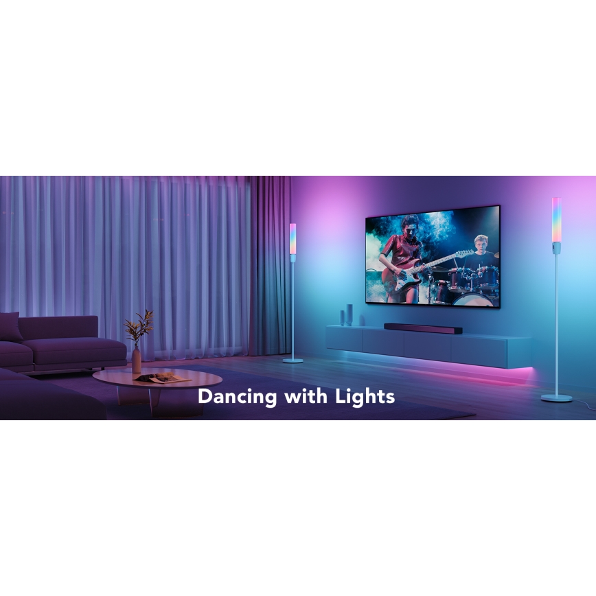 Govee - Επιδαπέδια λάμπα dimming LED CYLINDER SMART RGBICWW 2200-6500K