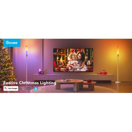 Govee - Επιδαπέδια λάμπα dimming LED CYLINDER SMART RGBICWW 2200-6500K