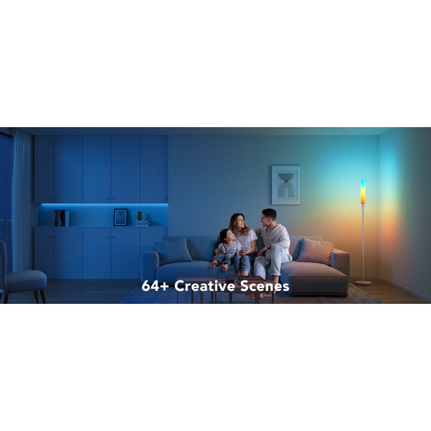 Govee - Επιδαπέδια λάμπα dimming LED CYLINDER SMART RGBICWW 2200-6500K