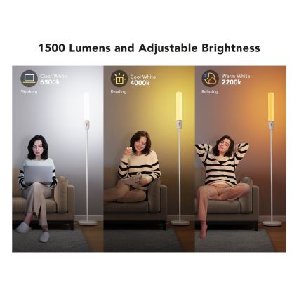 Govee - Επιδαπέδια λάμπα dimming LED CYLINDER SMART RGBICWW 2200-6500K