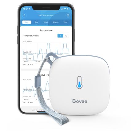 Govee - Θερμόμετρο και υγρασιόμετρο 3xAAA Wi-Fi