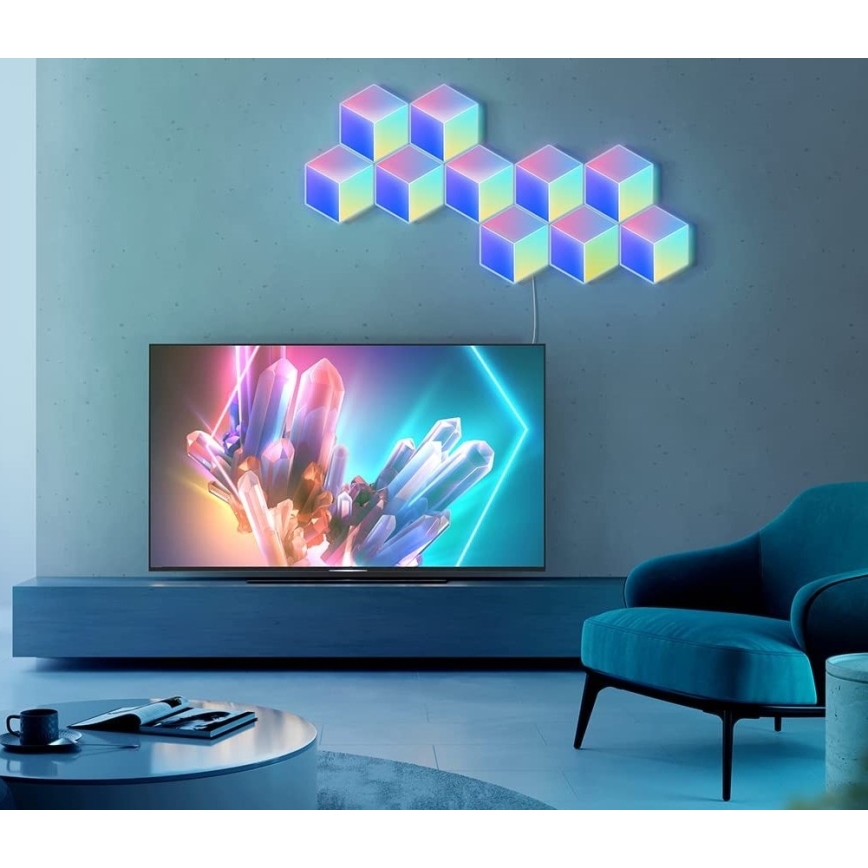 Govee - ΣΕΤ 10x Φωτιστικό LED Glide Hexa Pro LED Smart RGBIC Wi-Fi