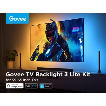 Govee - ΣΕΤ 2x Backlight TV 55-65" SMART LED οπίσθιος φωτισμός RGBICW Wi-Fi