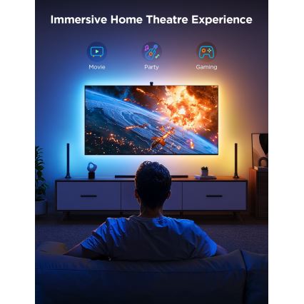 Govee - ΣΕΤ 2x Backlight TV 55-65" SMART LED οπίσθιος φωτισμός RGBICW Wi-Fi