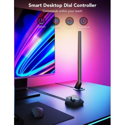 Govee - ΣΕΤ 2x Smart Gaming Wi-Fi LED RGBIC Πάνελ + Smart Dual + τηλεχειριστήριο