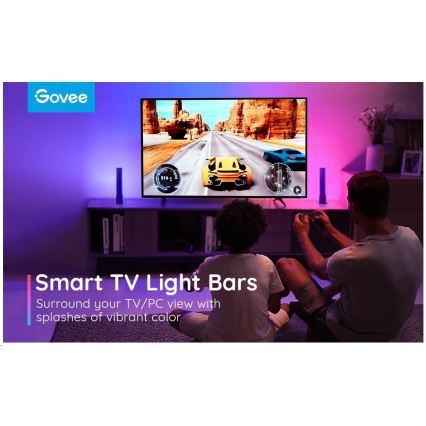 Govee - ΣΕΤ 2x Μπάρες φωτισμού Plus SMART LED TV & Gaming - RGBICWW Wi-Fi