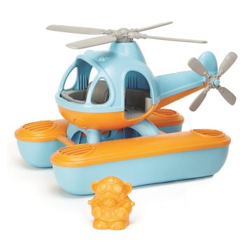 Green Toys - Ελικοπτεράκι μπλε/πορτοκαλί