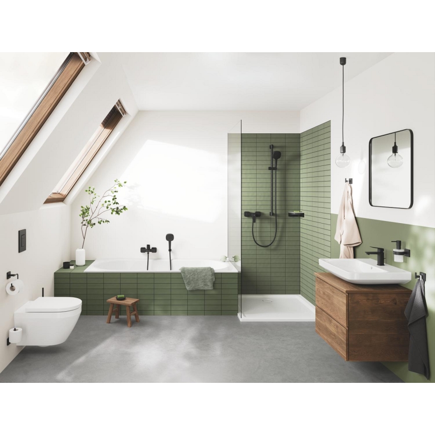 GROHE 1018722430 - Μπαταρία μπανιέρας DICE, μαύρη