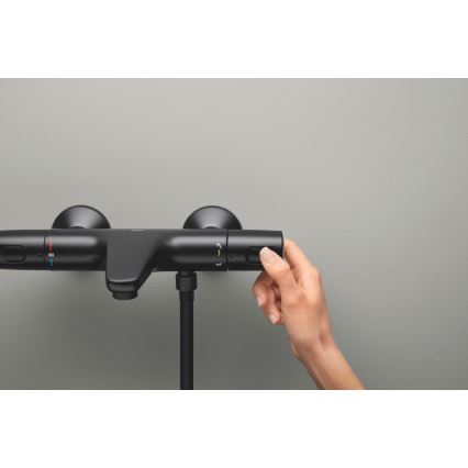 GROHE 1022162432 - Θερμοστατική μπαταρία μπανιέρας PRECISION TREND DN 15 μαύρη