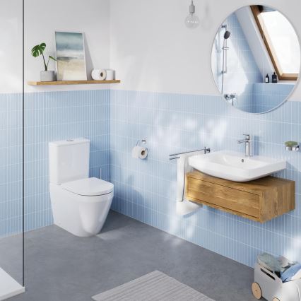 GROHE 102513SH00 - Πλήρες σετ WC EURO CERAMIC 67,3 x 37,6 x 79,2 cm, κεραμικό/λευκό