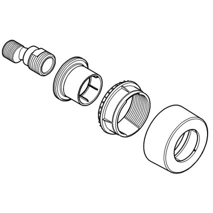 GROHE 12693000 - S-σύνδεσμος 12” × 34” γυαλισμένο χρώμιο