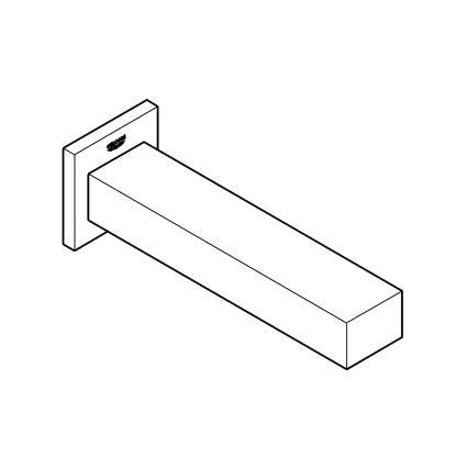 GROHE 13303000 - Βαλβίδα αποχέτευσης για μπανιέρα EUROCUBE, 170 mm, γυαλιστερό χρώμιο