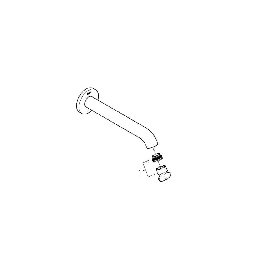 GROHE 13449DC1 - Βαλβίδα αποχέτευσης για μπανιέρα ESSENCE 221 mm, ανοξείδωτο ατσάλι