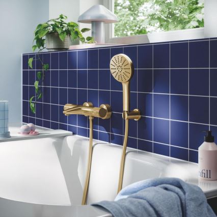 GROHE 134863GN00 - Χειρολαβή ντους VITALIO JOY+ 120 mm σε σατινέ χρυσό
