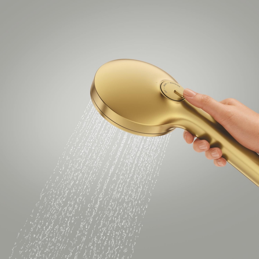 GROHE 134863GN00 - Χειρολαβή ντους VITALIO JOY+ 120 mm σε σατινέ χρυσό