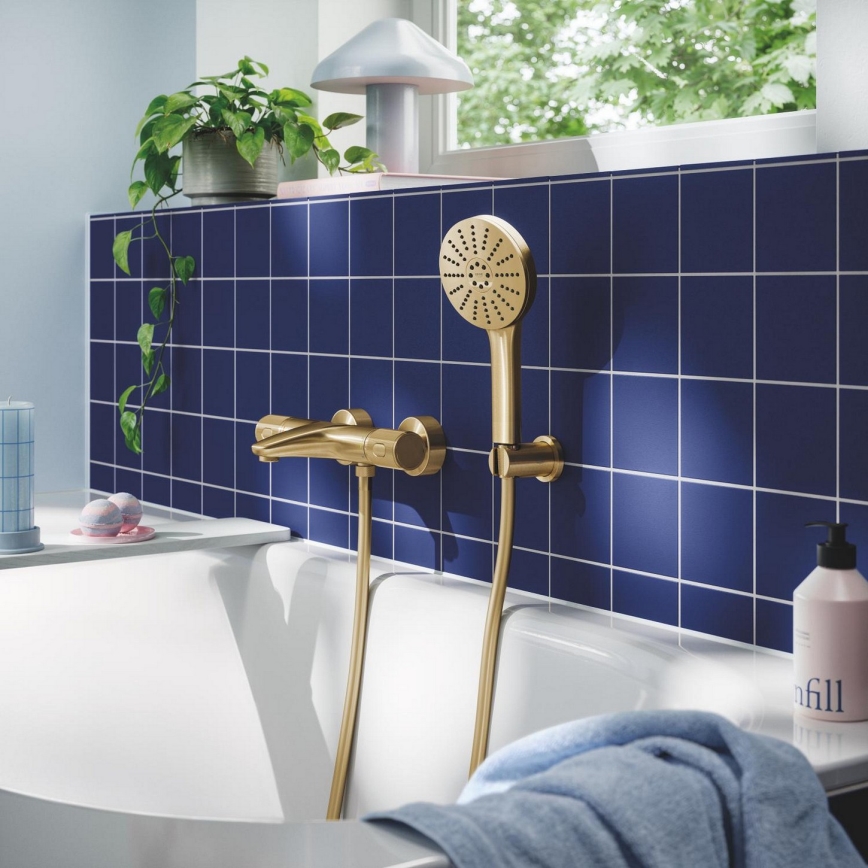 GROHE 134864GN00 - Τηλέφωνο ντους VITALIO JOY+ 120 mm, βουρτσιστό χρυσό