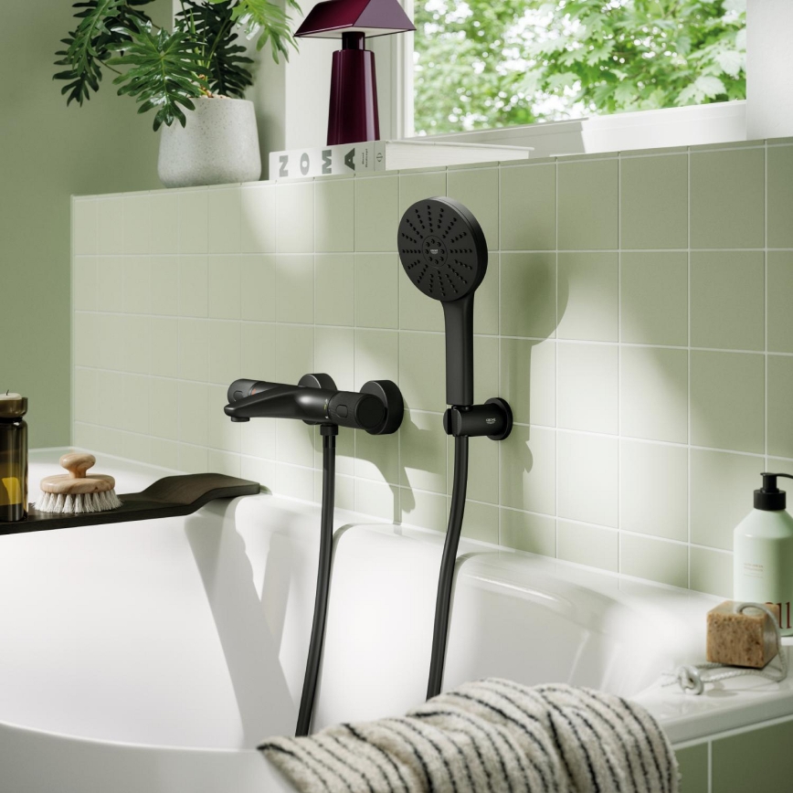 GROHE 1348652430 - Σετ ντους VITALIO JOY+ 120 mm μαύρο