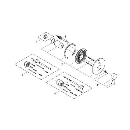 GROHE 19285001 - Μίκτης μπανιέρας για εντοιχισμένη εγκατάσταση ESSENCE, φινίρισμα γυαλιστερού χρωμίου