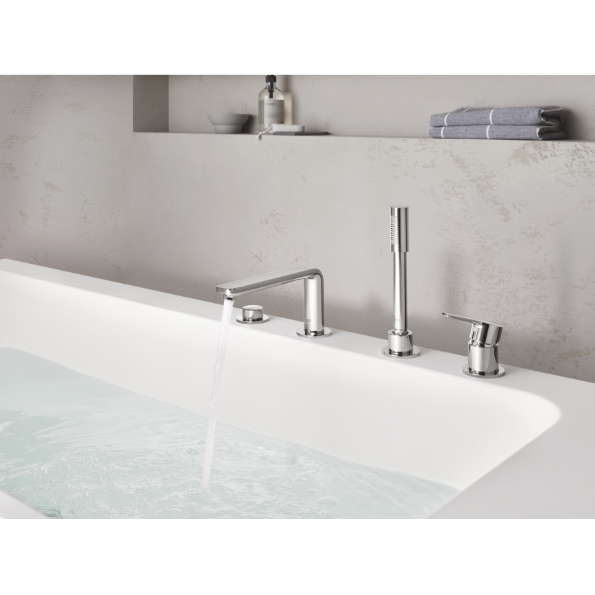 GROHE 19577001 - Σετ για μπανιέρα τεσσάρων οπών LINEARE, γυαλιστερό χρώμιο