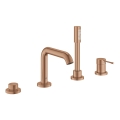 GROHE 19578DL1 - Σετ μπαταρίας μπανιέρας τεσσάρων οπών ESSENCE, μπρονζέ