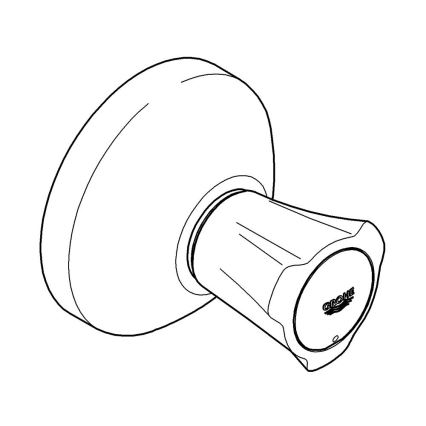 GROHE 19809001 - Επάνω τμήμα εντοιχισμένης βαλβίδας COSTA L, γυαλιστερό χρώμιο