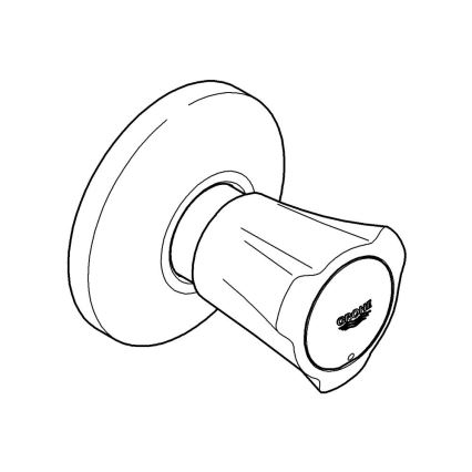 GROHE 19855001 - Άνω τμήμα εντοιχιζόμενης βαλβίδας COSTA L 10-35 mm σε γυαλιστερό χρώμιο