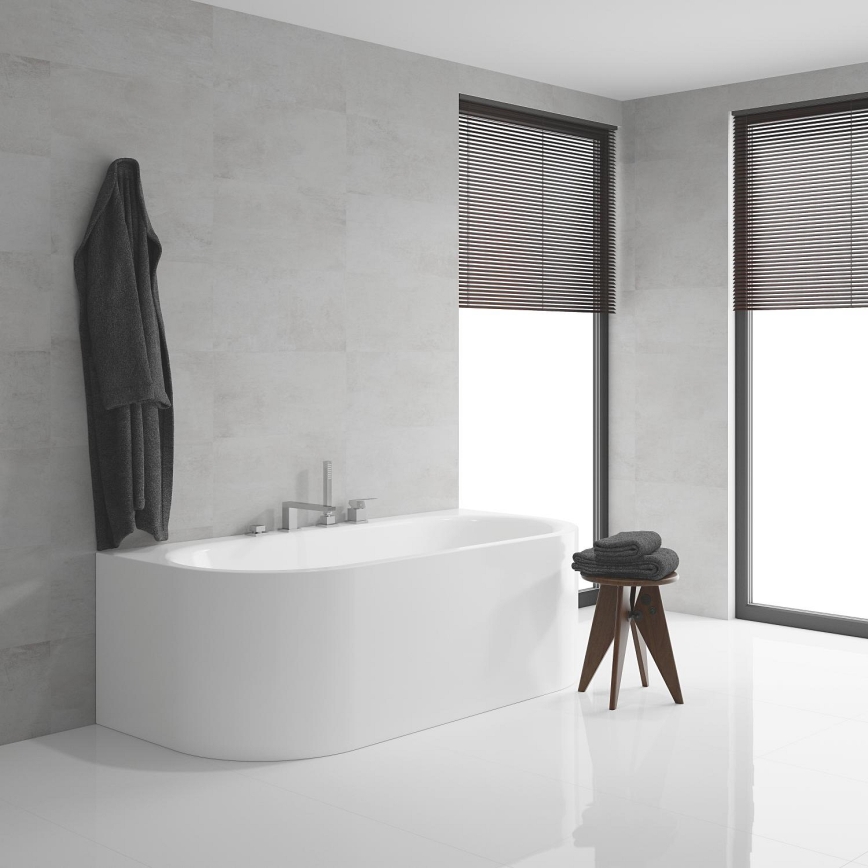 GROHE 19897001 - Μίκτης μπανιέρας τεσσάρων οπών EUROCUBE, γυαλιστερό χρώμιο