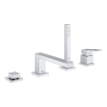 GROHE 19897001 - Μπαταρία μπανιέρας τεσσάρων οπών EUROCUBE, γυαλιστερό χρώμιο