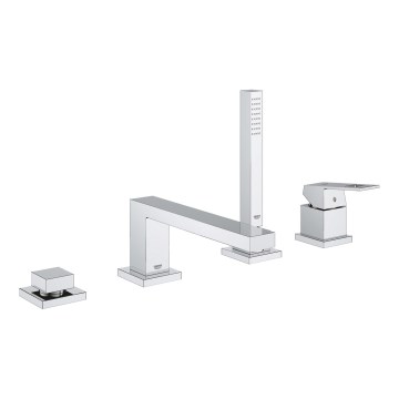 GROHE 19897001 - Μπαταρία μπανιέρας τεσσάρων οπών EUROCUBE, γυαλιστερό χρώμιο